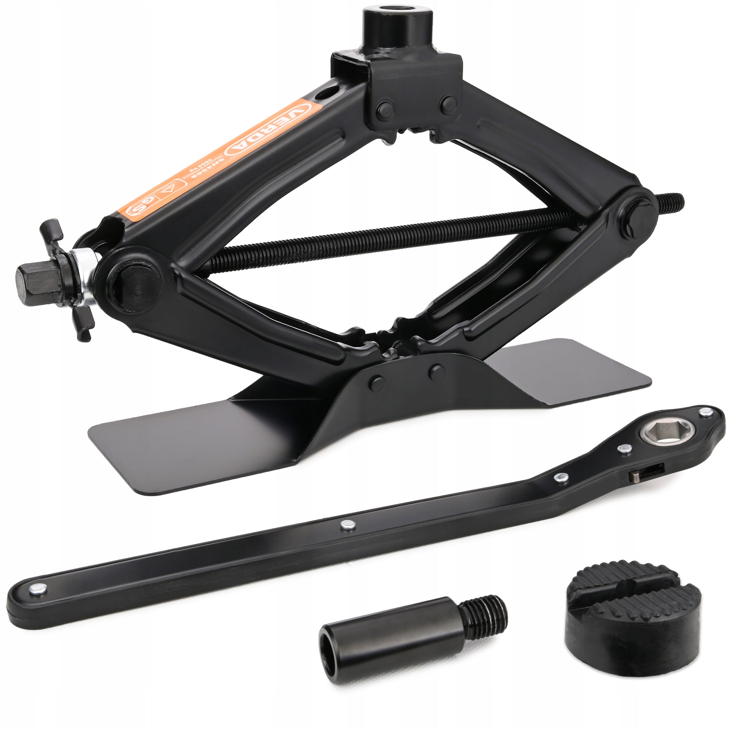 TRAPEZOIDAL JACK 2T CAR JACK LEVERAGE TRAPEZOIDAL EXTENSION OVERLAY Brand Verda