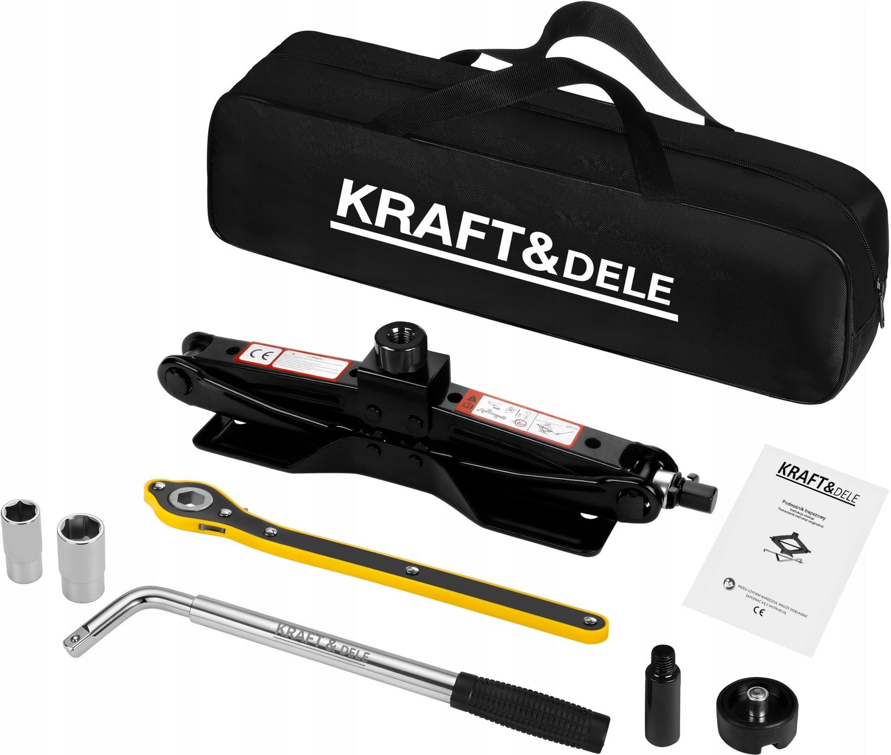 TRAPEZOIDAL LIFT 2T 135-445MM + WHEEL WRENCH KD3527