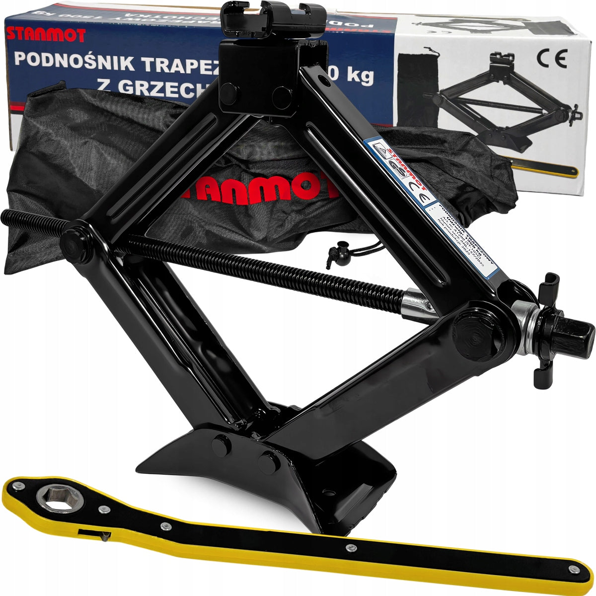 TRAPEZOIDAL LIFT CAR JACK 1,5T RATCHET WRENCH COVER