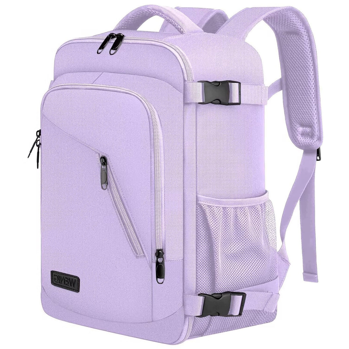 TRAVEL BACKPACK 40X20X25CM LIGHT PURPLE USB FOR AIRPLANE LAPTOP 20L