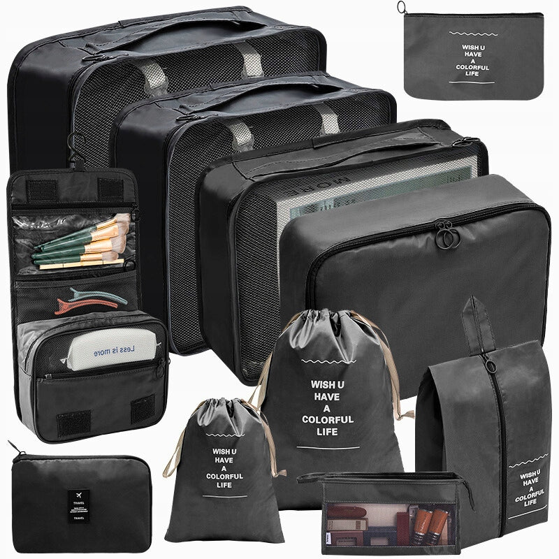 TRAVEL BAG CASE ORGANIZERS SUITCASE ORGANIZERS SET OF 12PCS