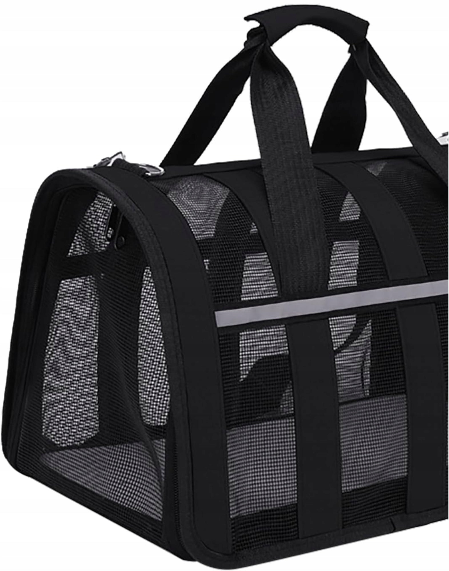 TRAVEL BAG LARGE SOLID 42x24x23 CARRIER FOR CAT DOG RABBIT BLACK Kind carrier