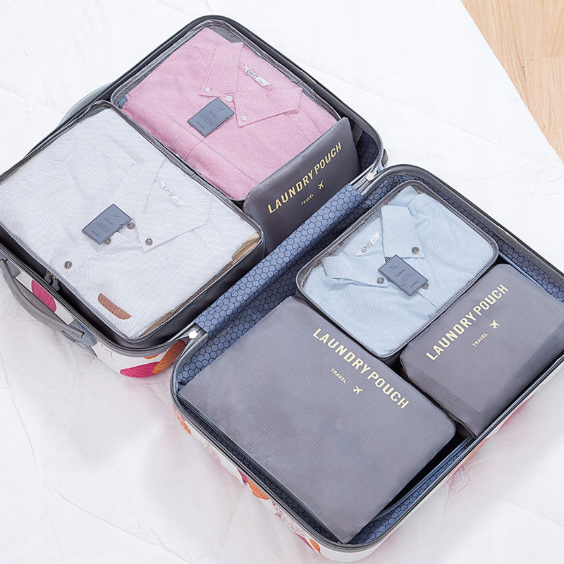 TRAVEL BAGS FOR SUITCASE ORGANIZERS BEAUTICIANS FOR TRAVEL SET OF 6 PCS. Brand Piambo