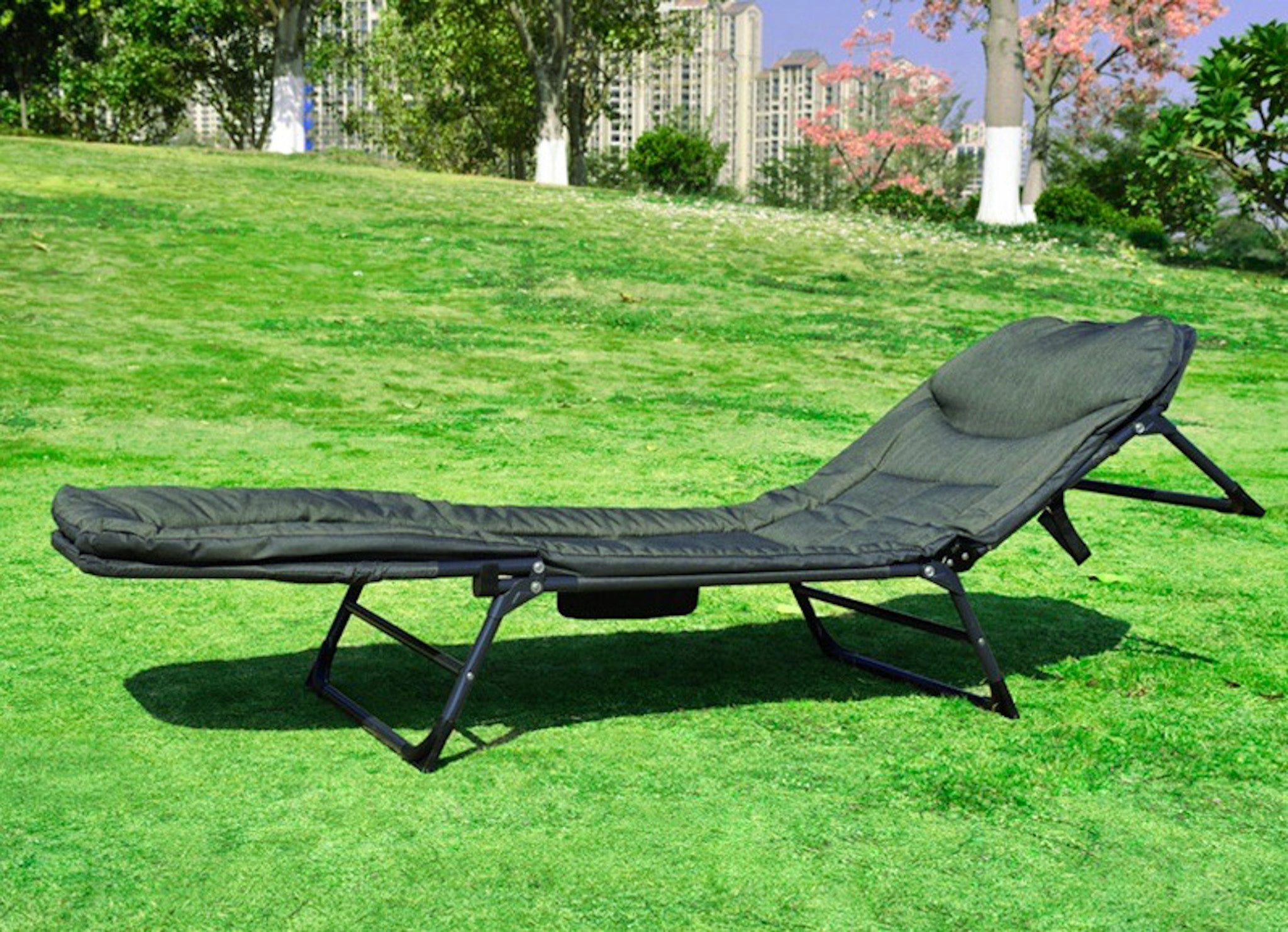 TRAVEL BED FOLDING COUCH LOUNGER MATTRESS LIGHT PORTABLE FIELD Kind sunbed