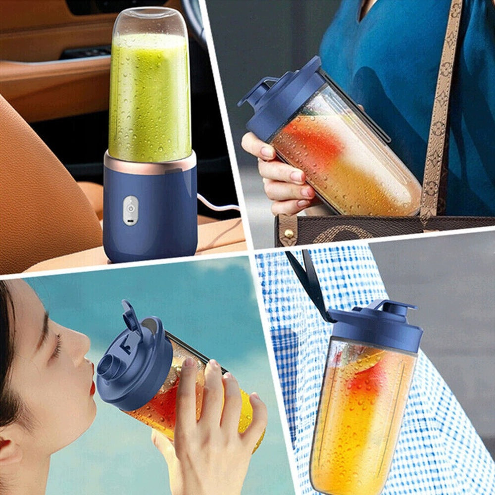 TRAVEL BLENDER PORTABLE MIXER + 2 CUPS JUICER USB CHARGING Brand no brand
