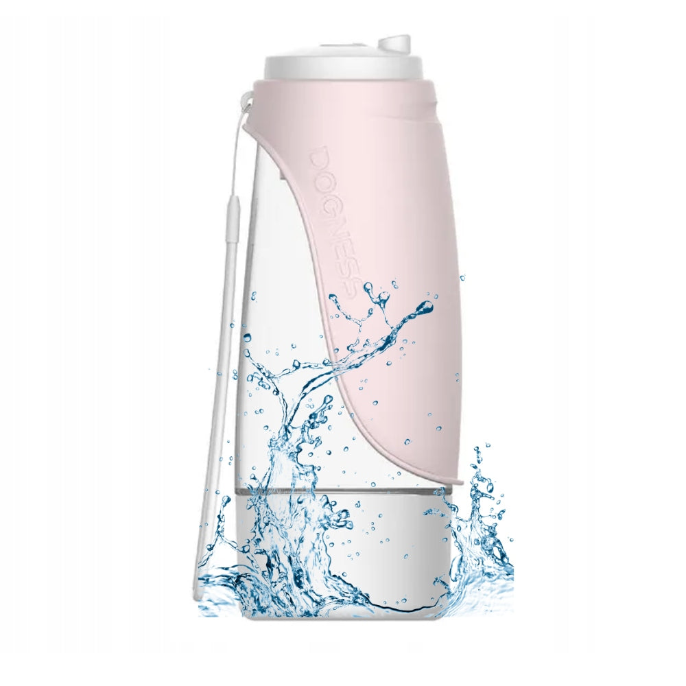 TRAVEL BOTTLE and bowl 2in1 Water bottle for water and food DOGNESS 450 ml Packaging status original