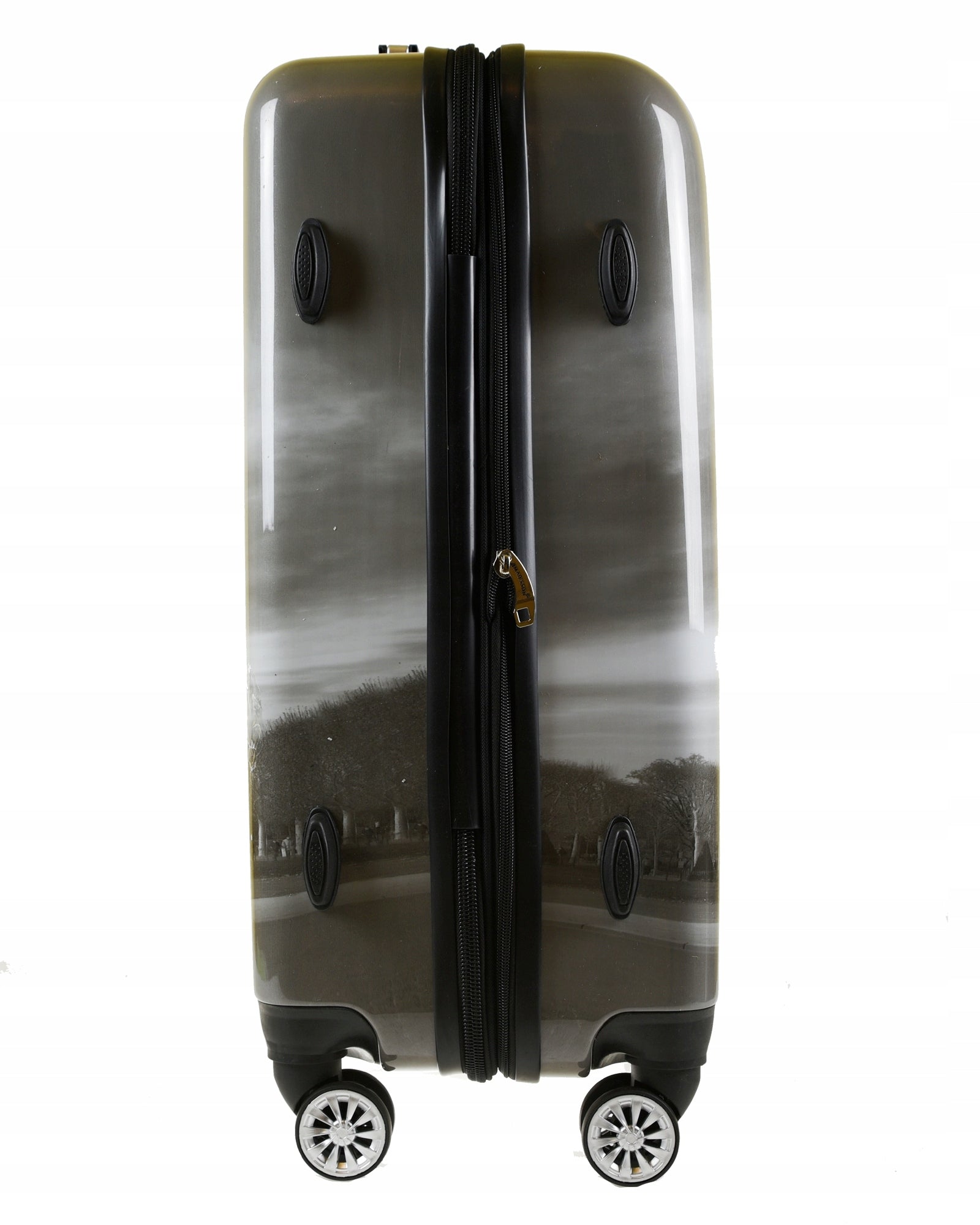TRAVEL CASE BLACK AND WHITE MEDIUM EIFFEL TOWER MADISSON COMBINATION LOCK Width (longer edge) 44 cm