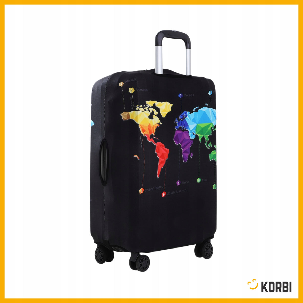 TRAVEL CASE COVER KORBI PROTECTOR ELASTIC MAP M Brand Korbi