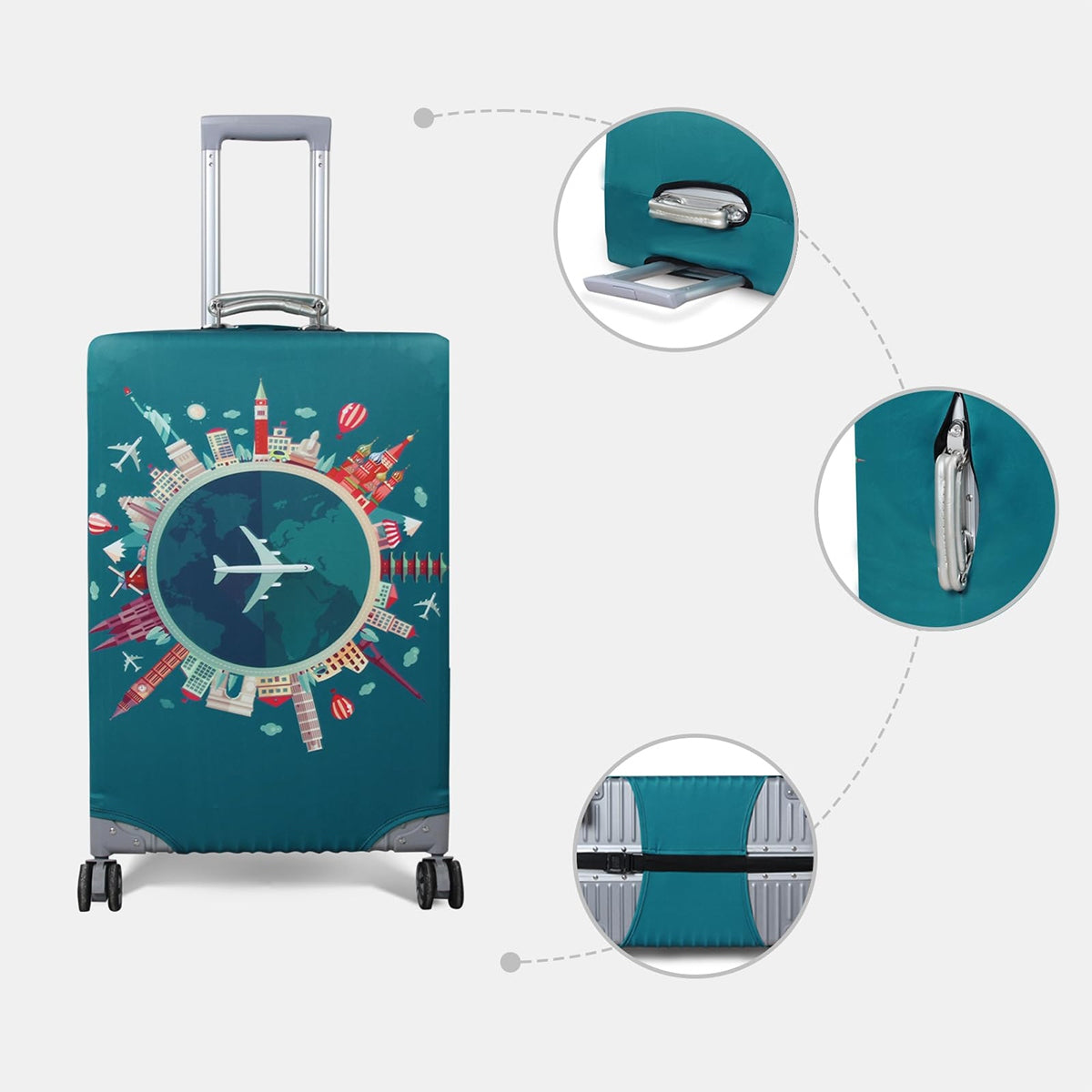 TRAVEL CASE COVER PROTECTIVE LUGGAGE FLEXIBLE CASE AIRCRAFT L Packaging status original