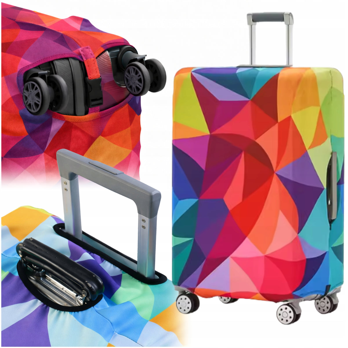 TRAVEL CASE COVER PROTECTIVE LUGGAGE FLEXIBLE CASE COLORFUL L