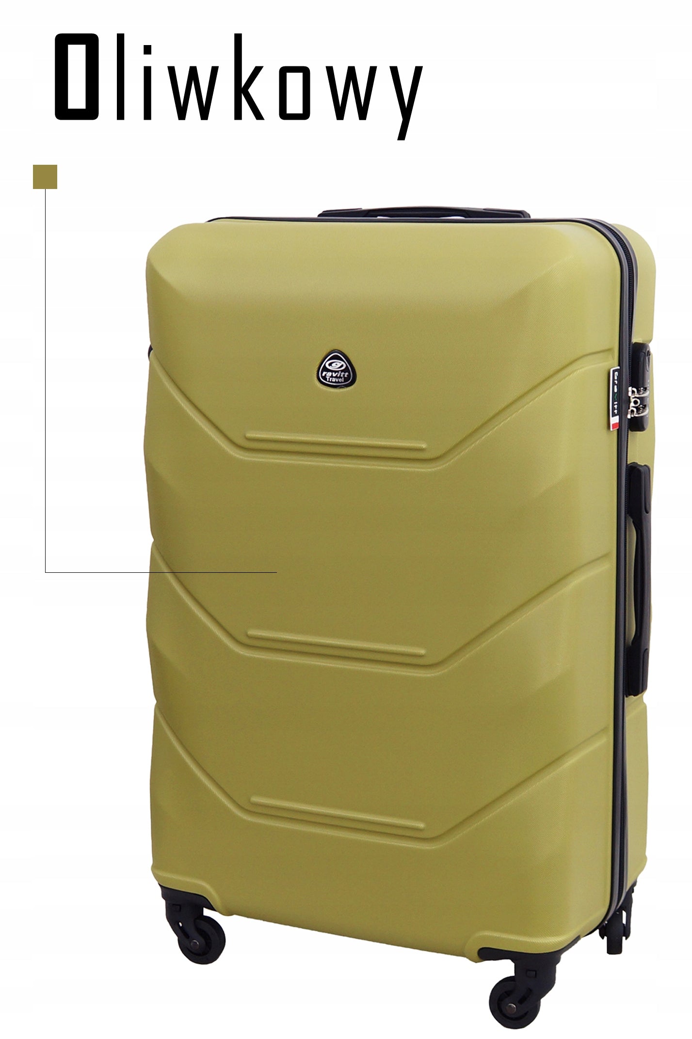 TRAVEL CASE GRAVITT 950 MEDIUM XL LUGGAGE ON WHEELS AIRPLANE Height 64 cm