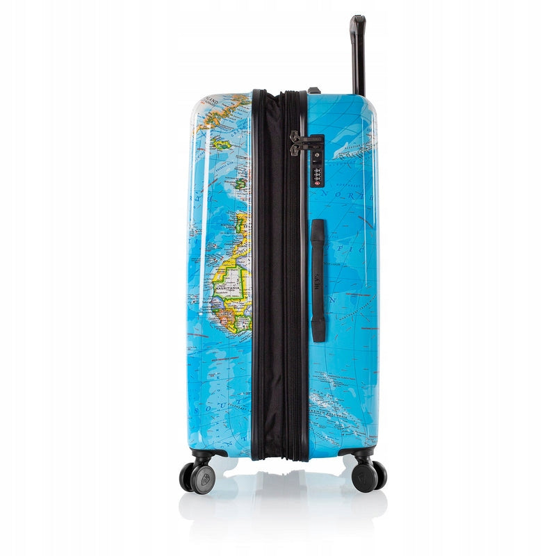TRAVEL CASE LARGE WORLD MAP BLUE HEYS CANADA EXCLUSIVE Width (longer edge) 51 cm