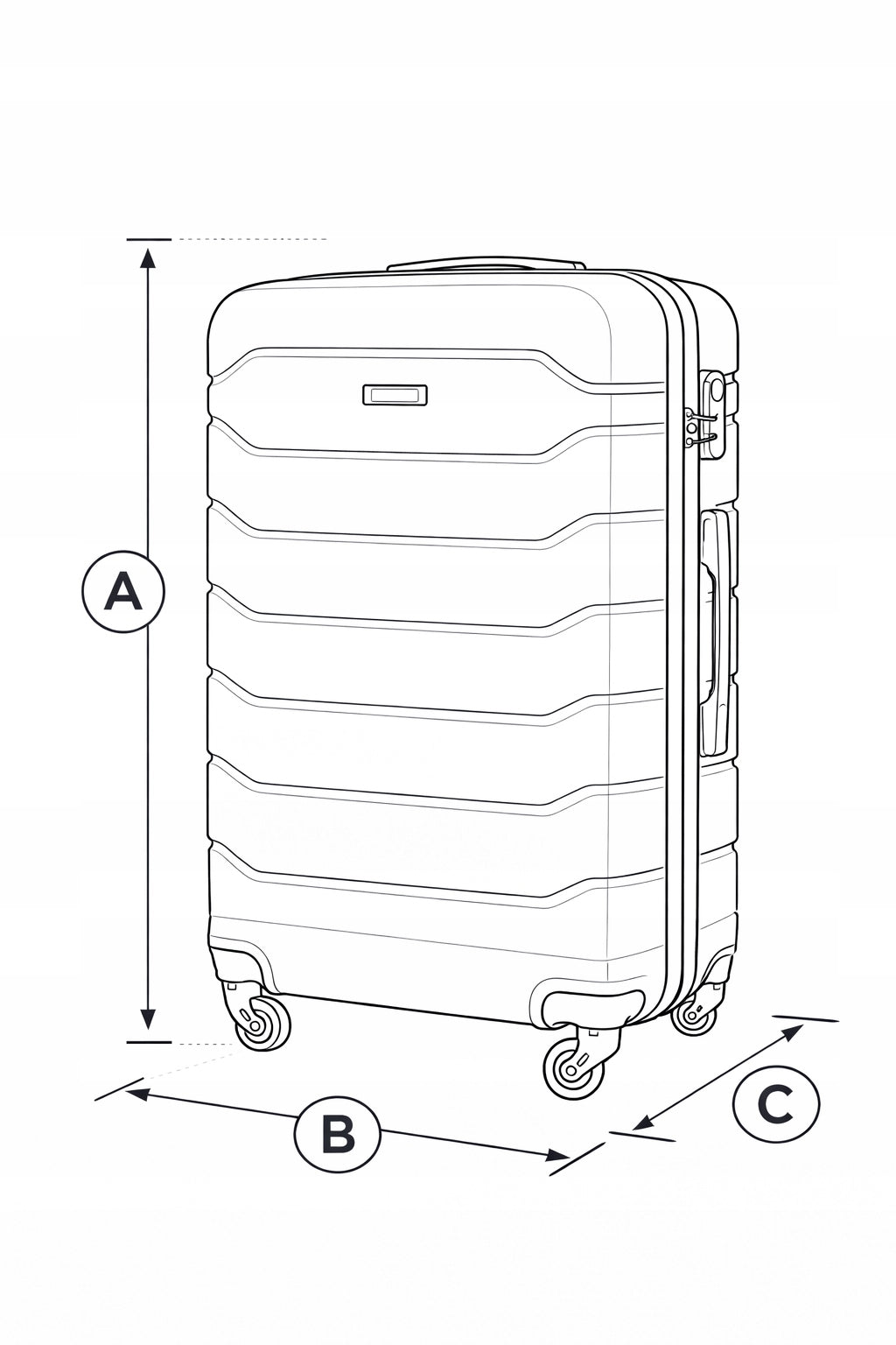 TRAVEL CASE WITH WHEELS LARGE GRAVITT 931 Model 931/D/yellow