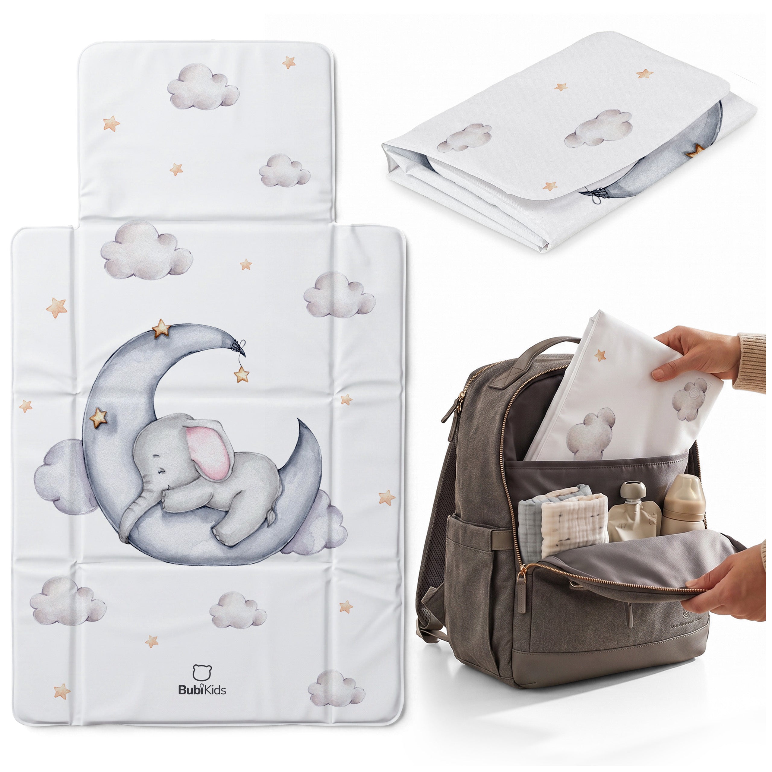 TRAVEL CHANGING TABLE FOLDING TRAVEL MAT FOR BABIES SOFT BACKING