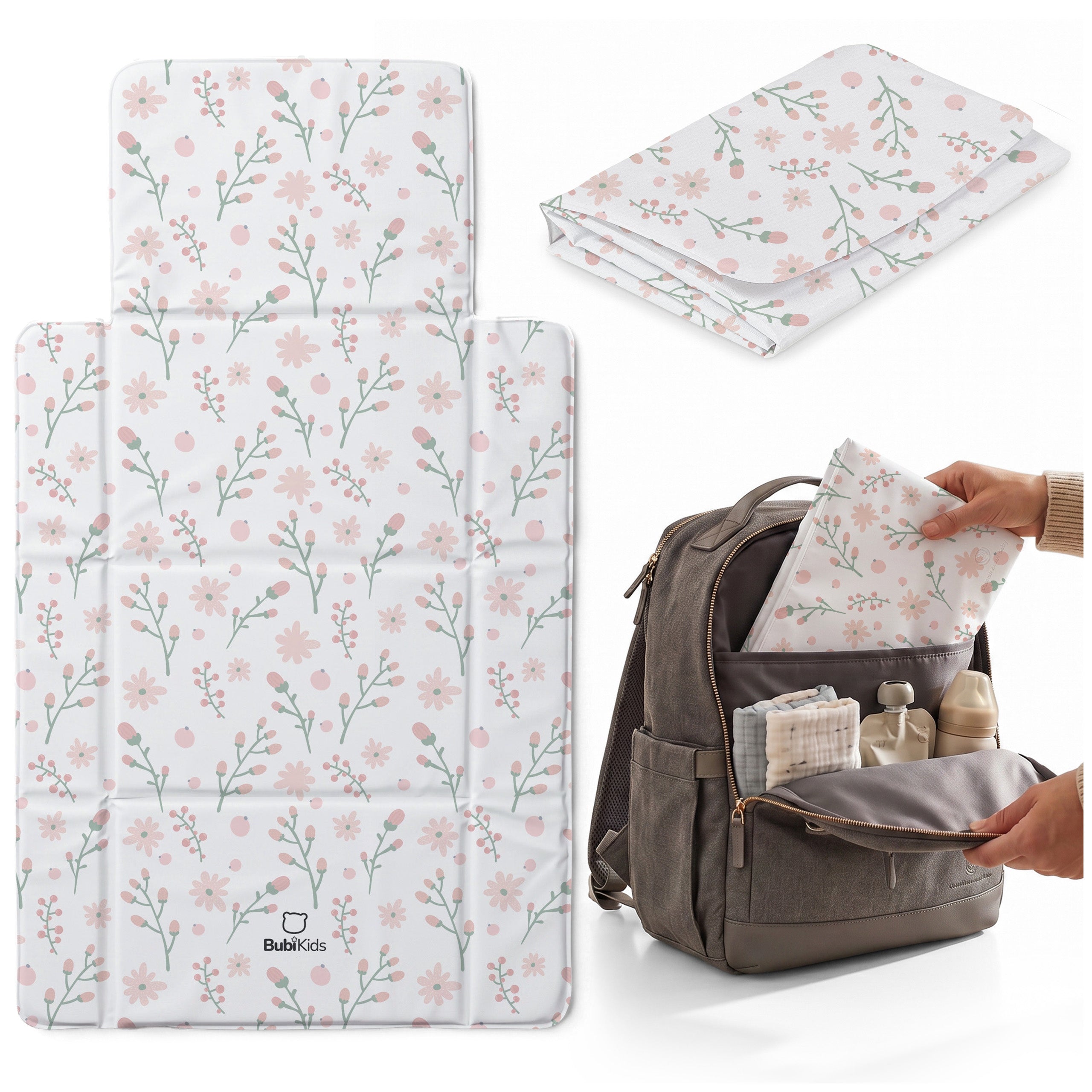 TRAVEL CHANGING TABLE FOLDING TRAVEL MAT FOR BABIES SOFT BACKING