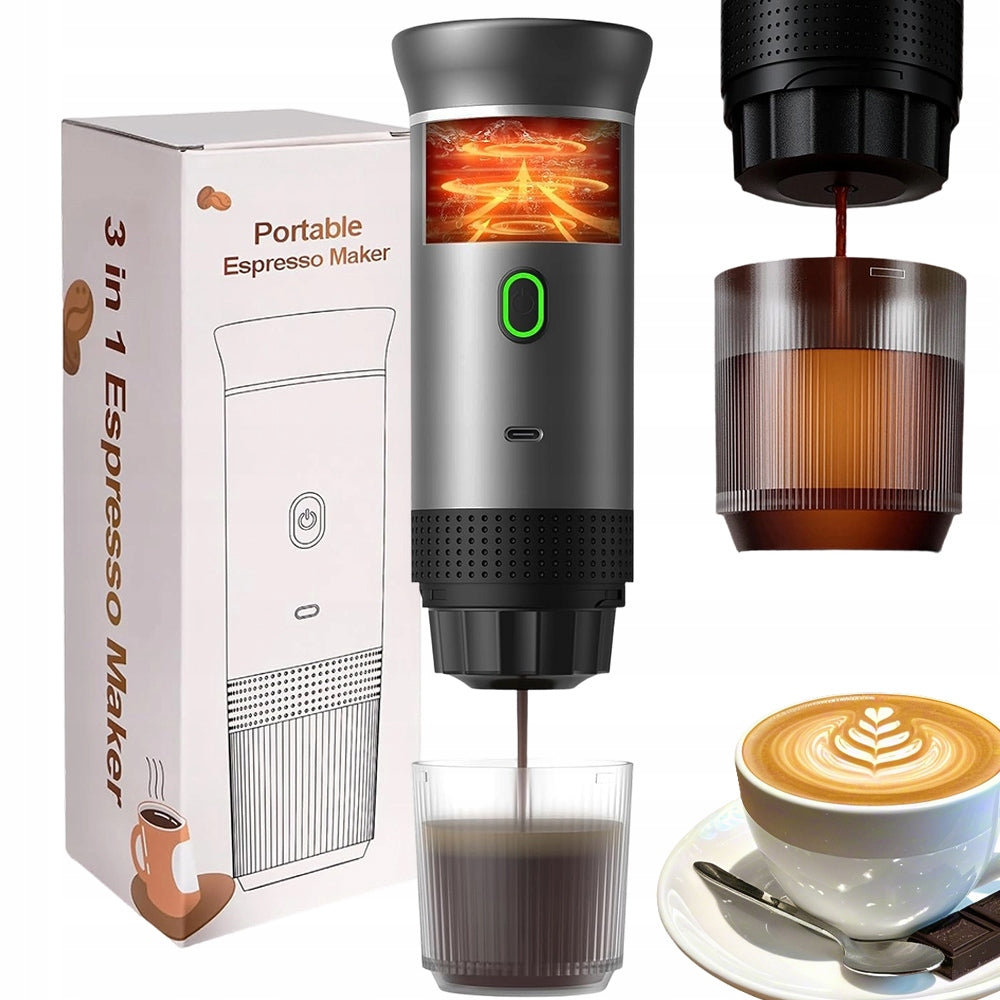TRAVEL COFFEE MAKER FULLY AUTOMATIC WITH USB-C 60ML 7500MAH