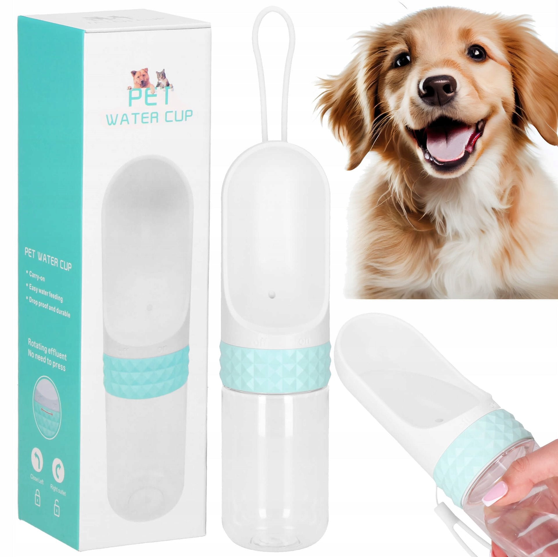TRAVEL DRINKER TRAVEL BOTTLE WATER BOTTLE FOR DOG AND CAT DRINKER Packaging status original