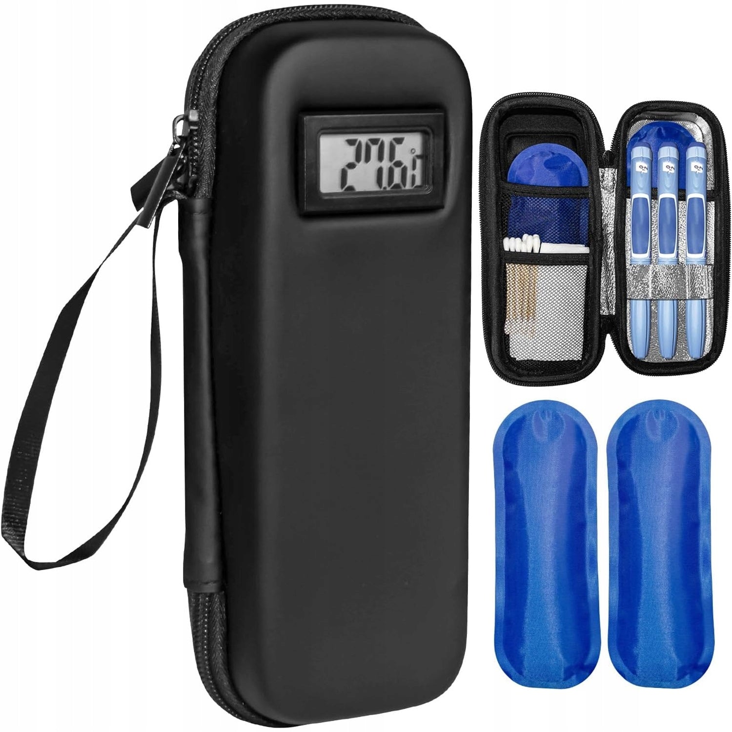 TRAVEL DRUG BAG THERMAL INSULATION+gel cartridge 2pcs insulin