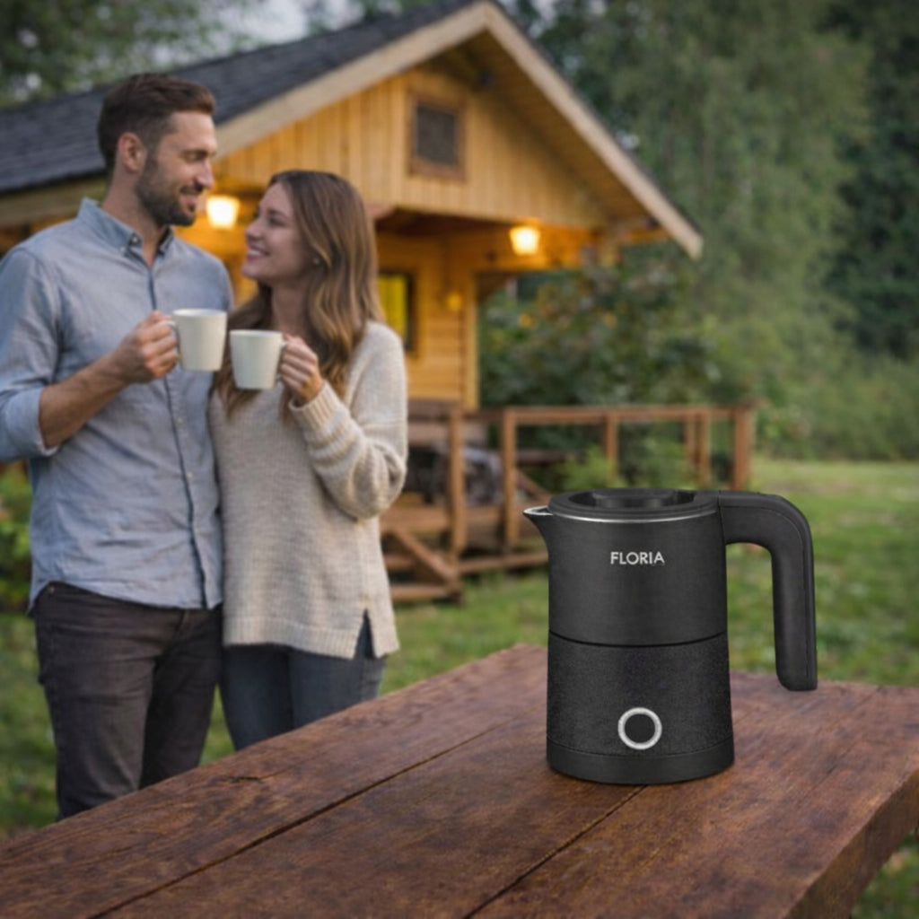 TRAVEL ELECTRIC KETTLE QUIET SMALL 1000W 0,5L Material metal synthetic material