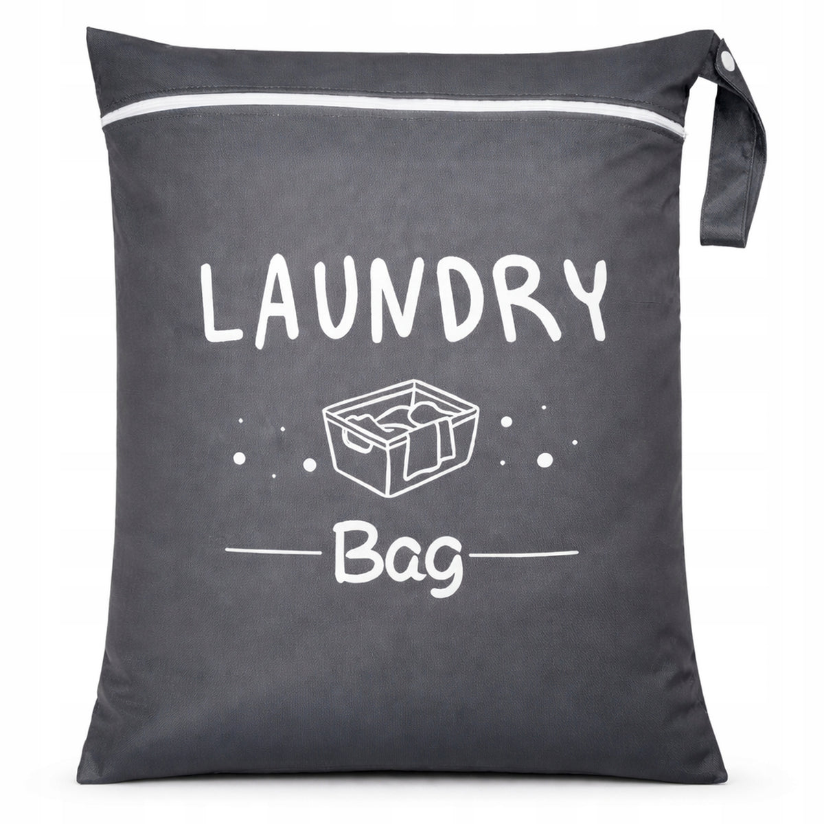 TRAVEL LAUNDRY BAG ZZATO ZORGANIZOWANY DOM STRONG GREY Color gray