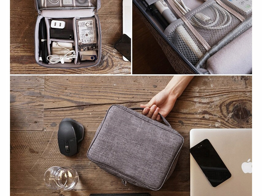 TRAVEL ORGANIZER BAG CASE FOR CHARGERS AND CABLES POUCH FOR ELECTRONICS Packaging status original