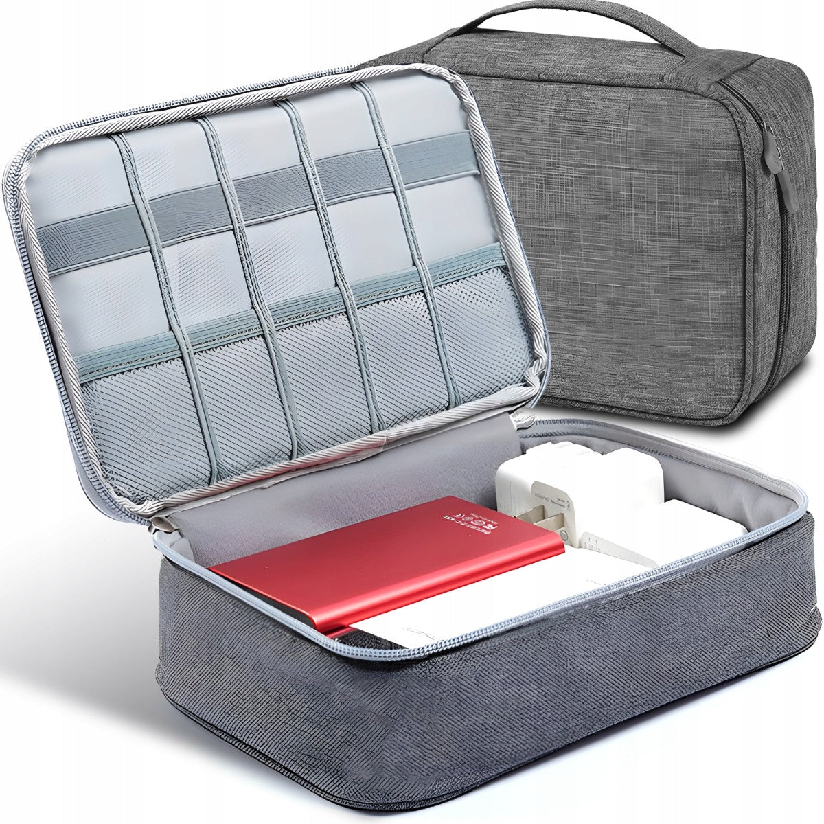 TRAVEL ORGANIZER BAG CHARGER CASE CABLES ELECTRONICS WITH XL HANDLE Manufacturer code 5904094228577