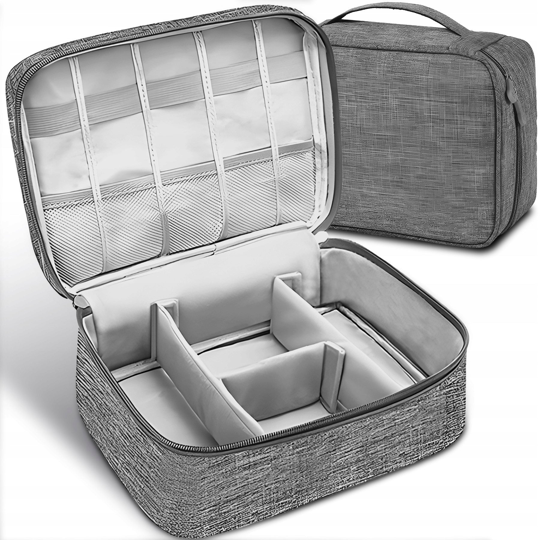 TRAVEL ORGANIZER BAG CHARGER CASE CABLES ELECTRONICS WITH XL HANDLE Packaging status original