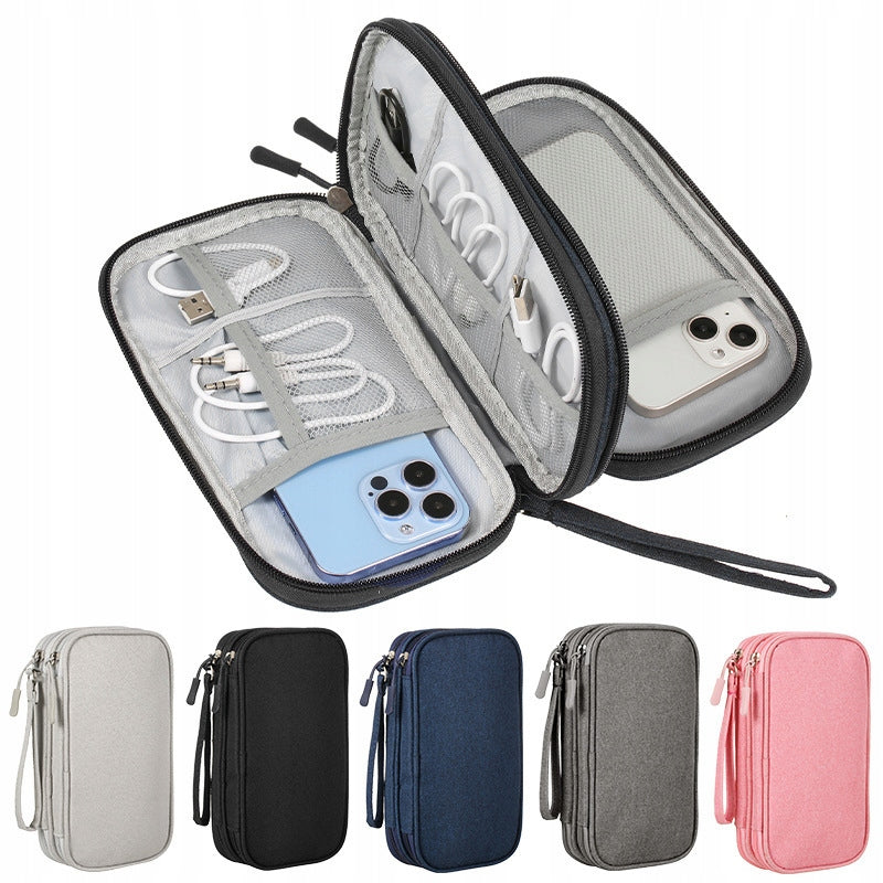 TRAVEL ORGANIZER CASE CHARGER CABLE COVER CAPACIOUS WIRES Manufacturer code ZGEER NBOIVUVIH