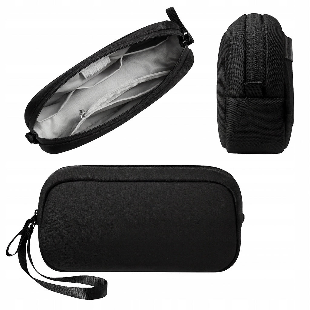 TRAVEL ORGANIZER CASE CHARGER CABLE COVER CAPACIOUS WIRES