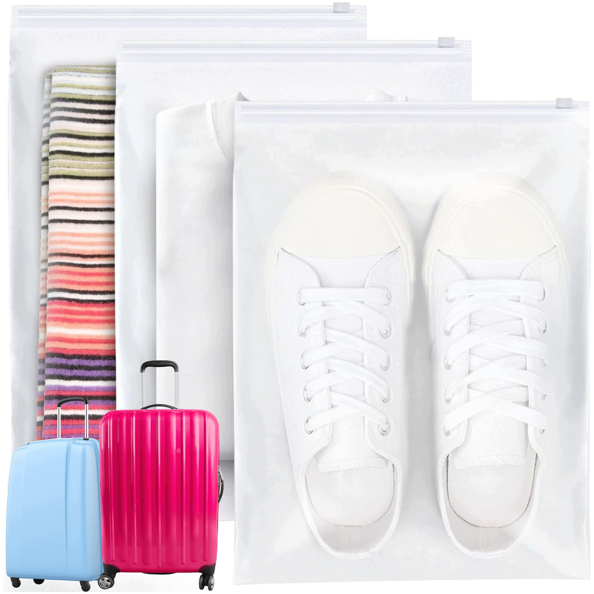 TRAVEL ORGANIZER CLOTHES BAGS SHOES TRAVEL BAGS VARIOUS MODELS 25PCS