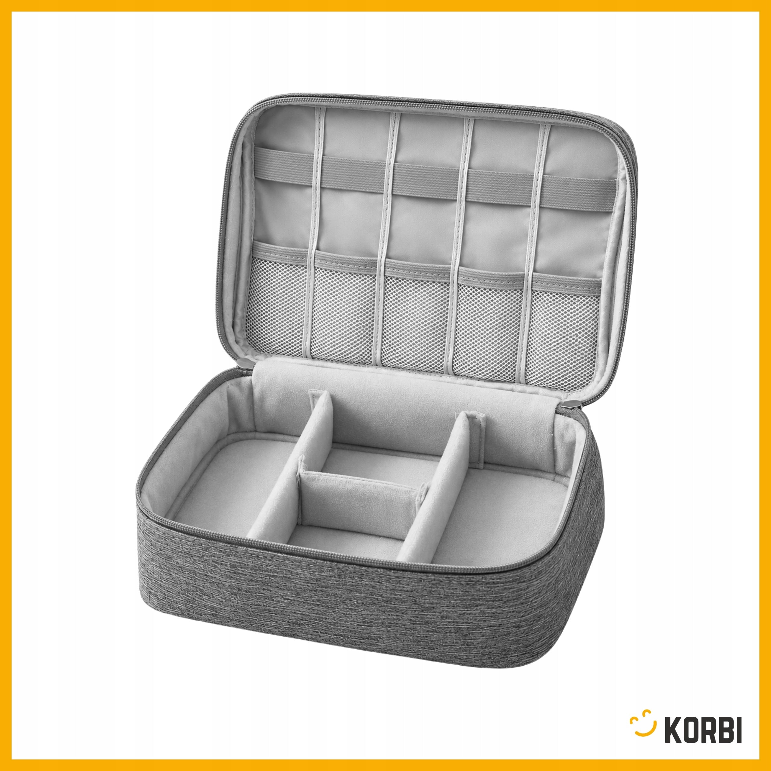 TRAVEL ORGANIZER COVER CABLE BAG CHARGER ELECTRONICS CASE Brand Korbi