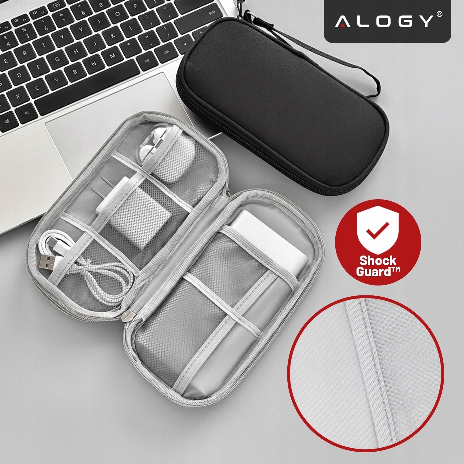 TRAVEL ORGANIZER COVER CABLE BAG CHARGER ELECTRONICS CASE XL Model Etui Podróżne na akcesoria kable