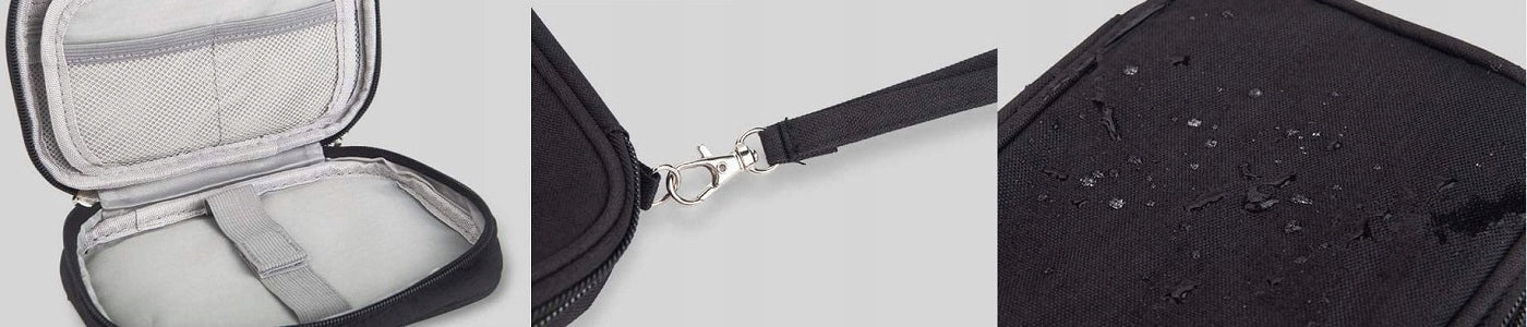 TRAVEL ORGANIZER FOR CABLES AND CHARGERS ELECTRONICS BAG COVER BLACK Color gray