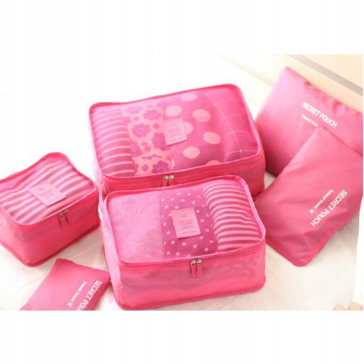 TRAVEL ORGANIZER FOR CLOTHES SUITCASE set of 6pcs