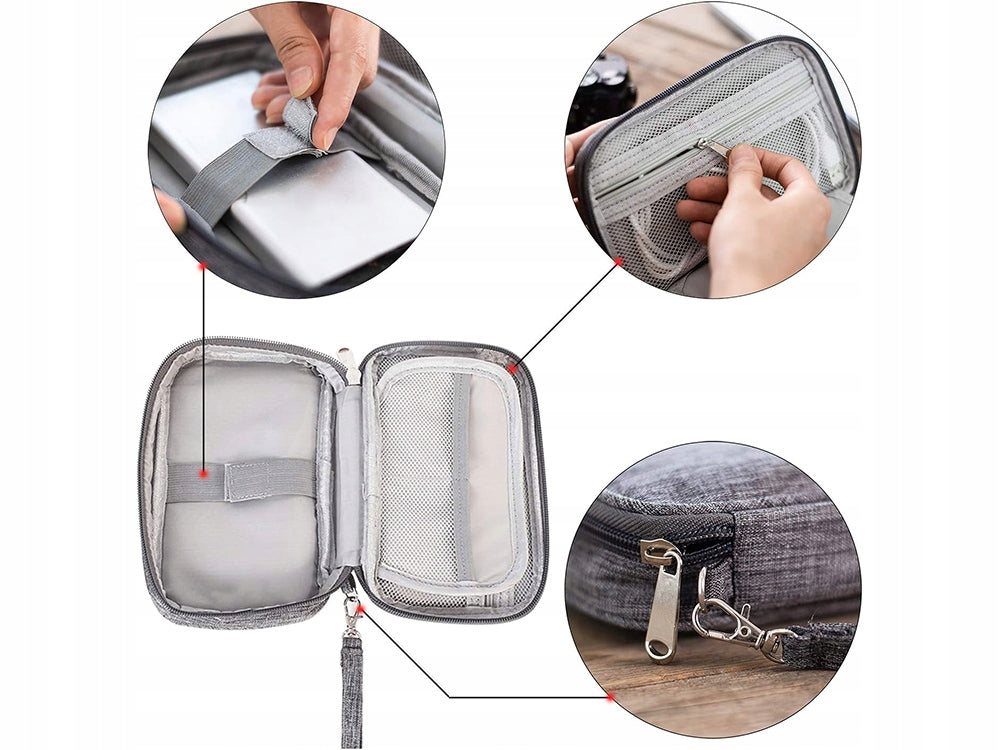 TRAVEL ORGANIZER FOR SUITCASE BAG POUCH BAG CABLE CASE Model 27589