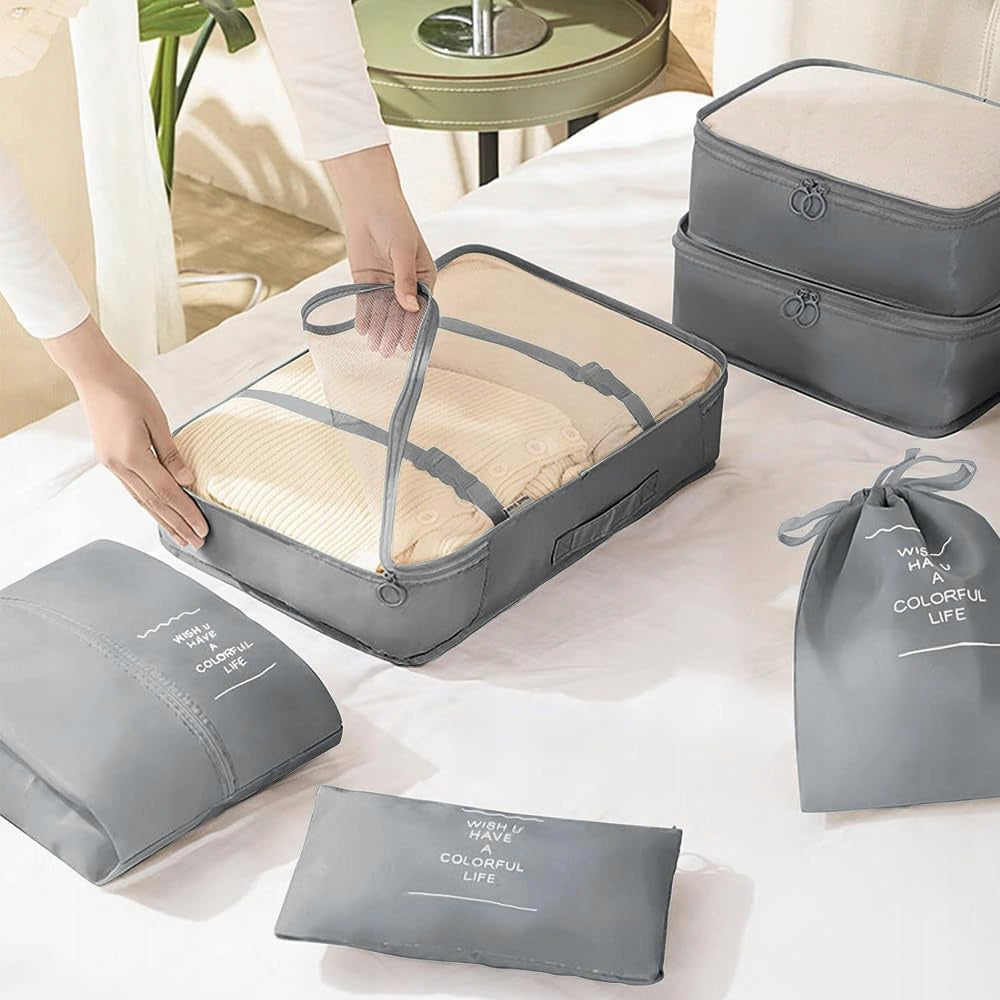 TRAVEL ORGANIZER FOR SUITCASE CLOSET BAGS SET AND SHOES 9X Height 23 cm