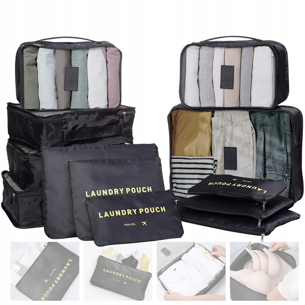 TRAVEL ORGANIZER FOR SUITCASE CLOSET BAGS SET OF 12PCS CLOTHES AND SHOES