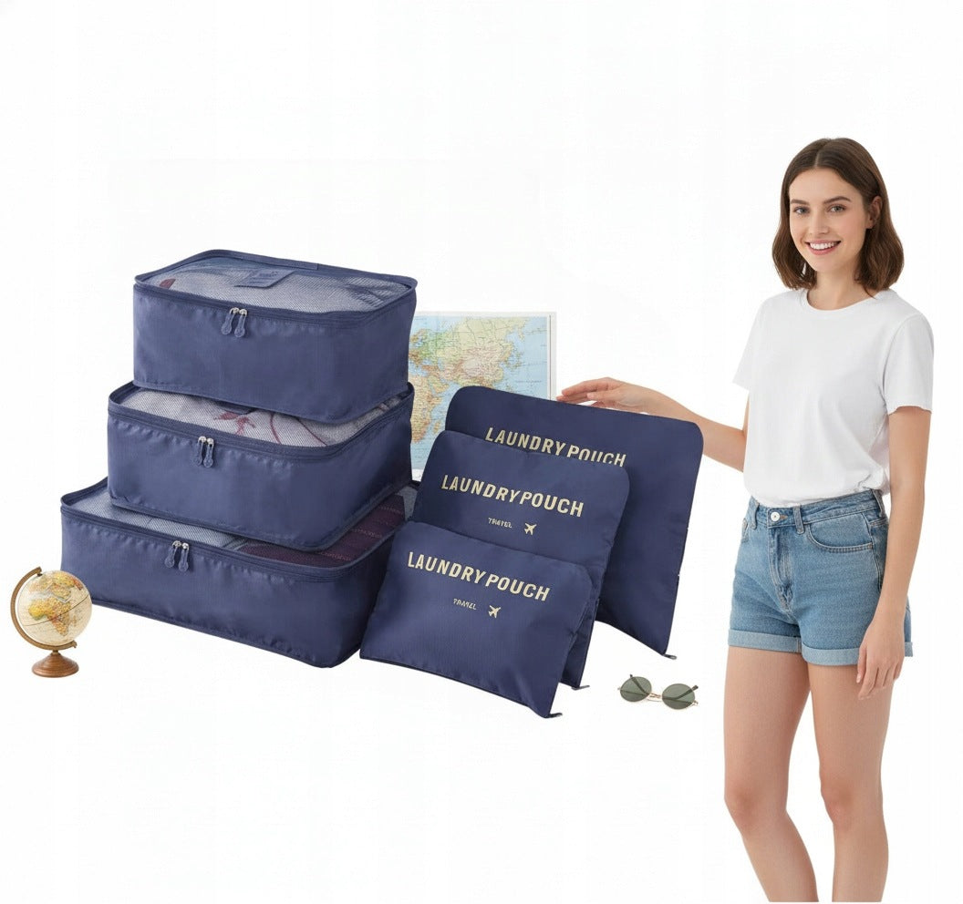 TRAVEL ORGANIZER GOCKOWIAK GAVIN SET OF 6 PIECES BLUE
