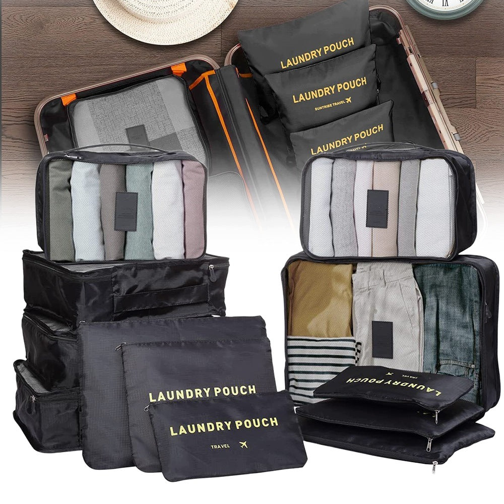 TRAVEL ORGANIZER LARGE SUITCASE SET CLOTHES BAGS SHOES 12PCS.