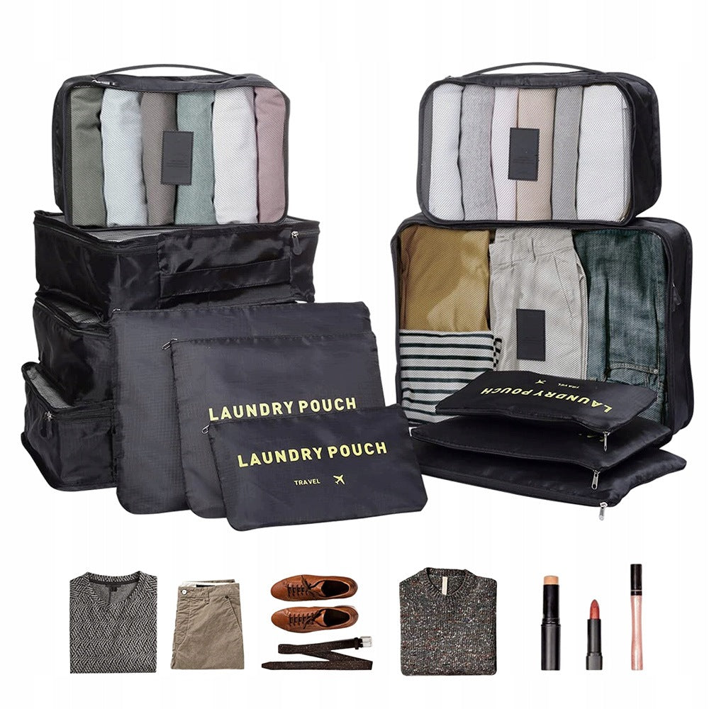 TRAVEL ORGANIZER LARGE SUITCASE SET CLOTHES BAGS SHOES 12PCS.