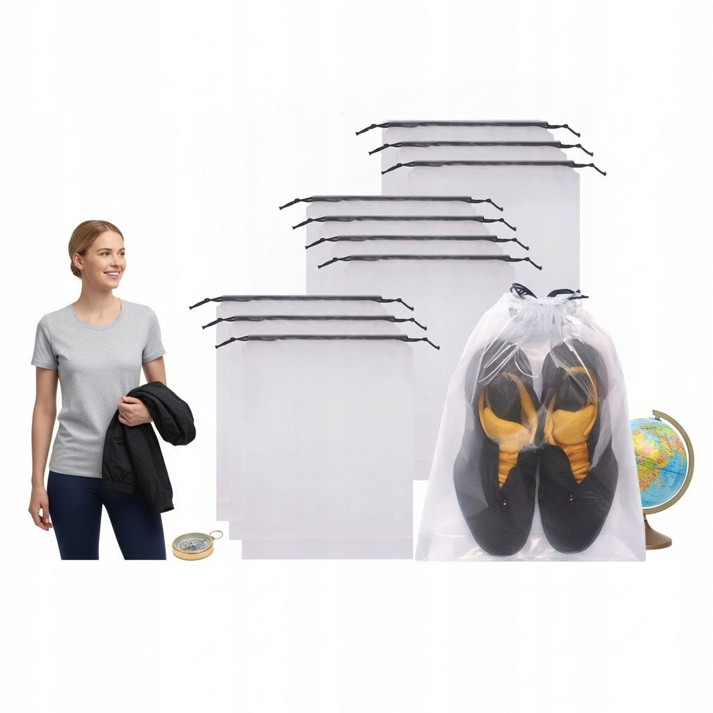 TRAVEL ORGANIZER ZZATO ZORGANIZOWANY DOM SET OF 16 PCS CLOTHES STACKING