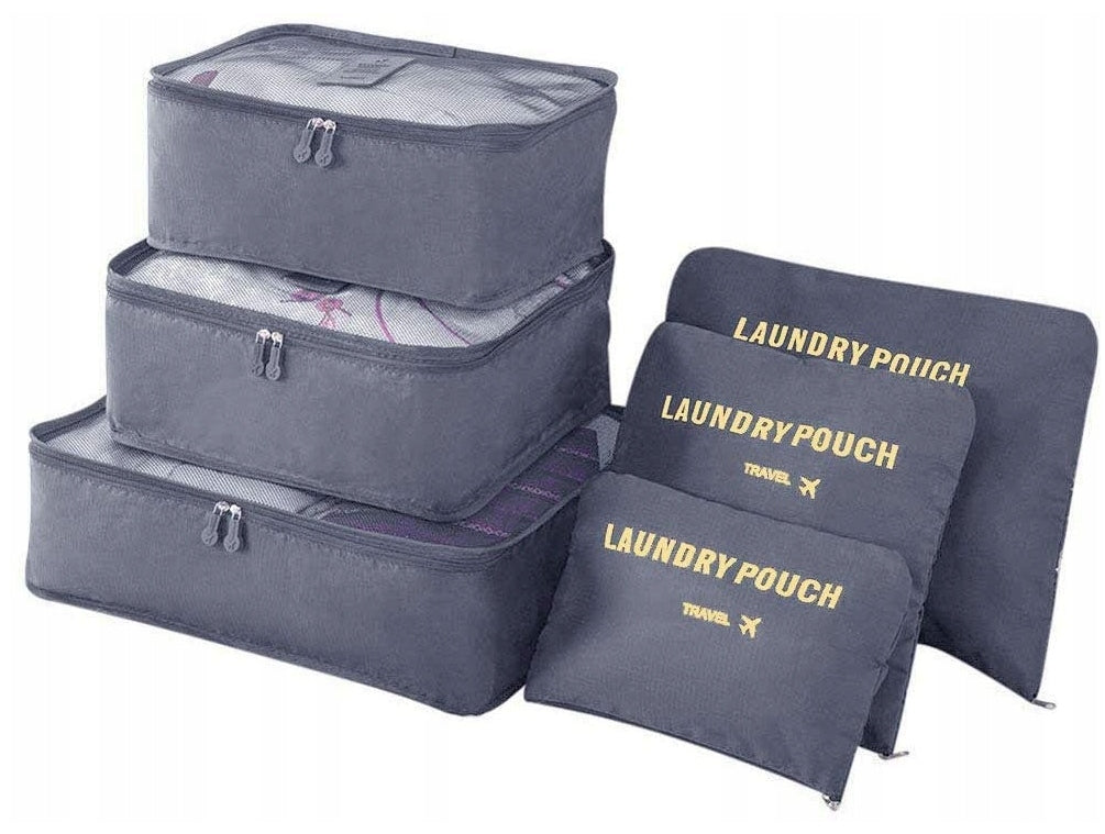 TRAVEL ORGANIZERS FOR AIRPLANE SUITCASE ORGANIZER FOR TRAVEL COLORS 6PCS