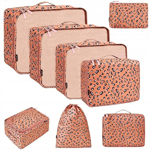 TRAVEL ORGANIZERS FOR SUITCASE 20 ELEMENTS NYLON SET FOR CLOTHES Color blue