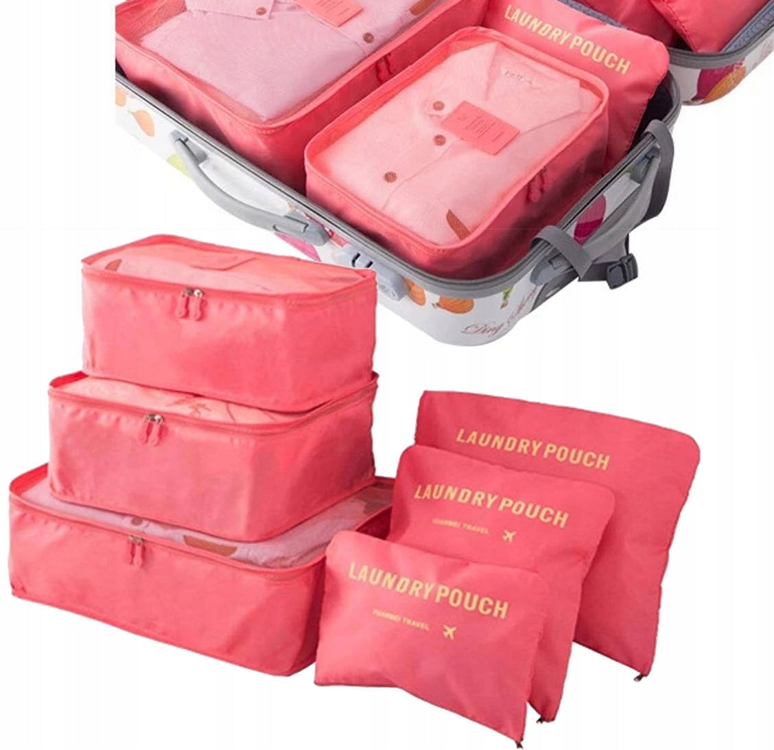 TRAVEL ORGANIZERS FOR SUITCASE ORGANIZER FOR AIRPLANE TRAVEL COLORS 6PCS
