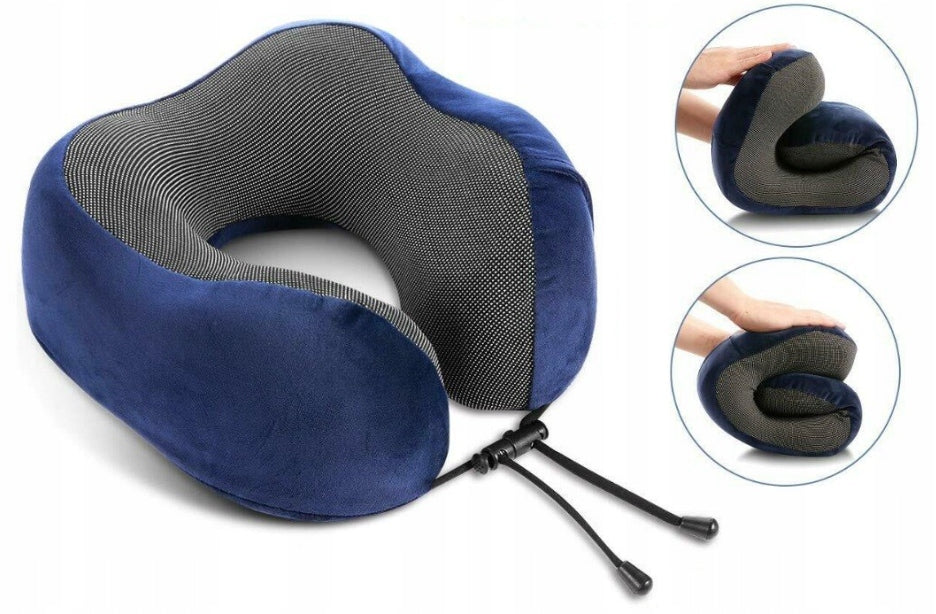 TRAVEL PILLOW CROISSANT NECK HEADREST FOR CAR AIRPLANE COVER Brand no brand