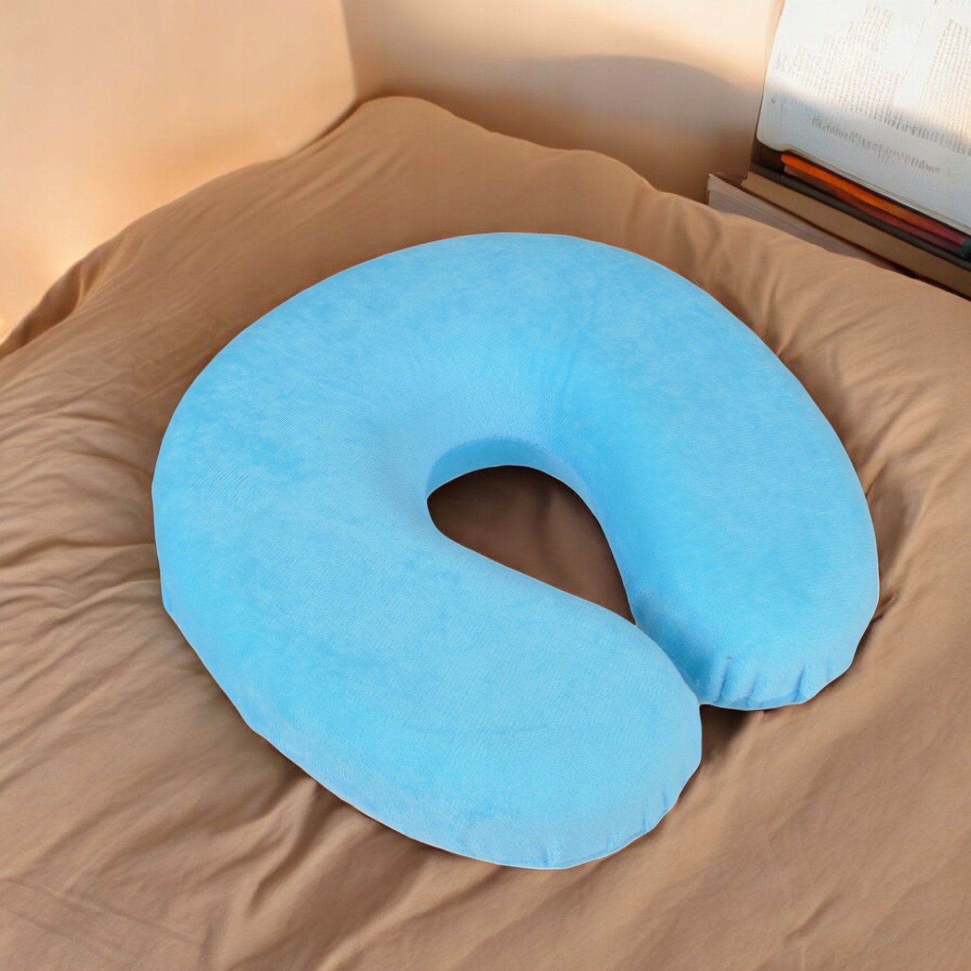 TRAVEL PILLOW TRAVEL MEMORY CROISSANT NECK FOR AIRPLANE CAR Manufacturer code #8559