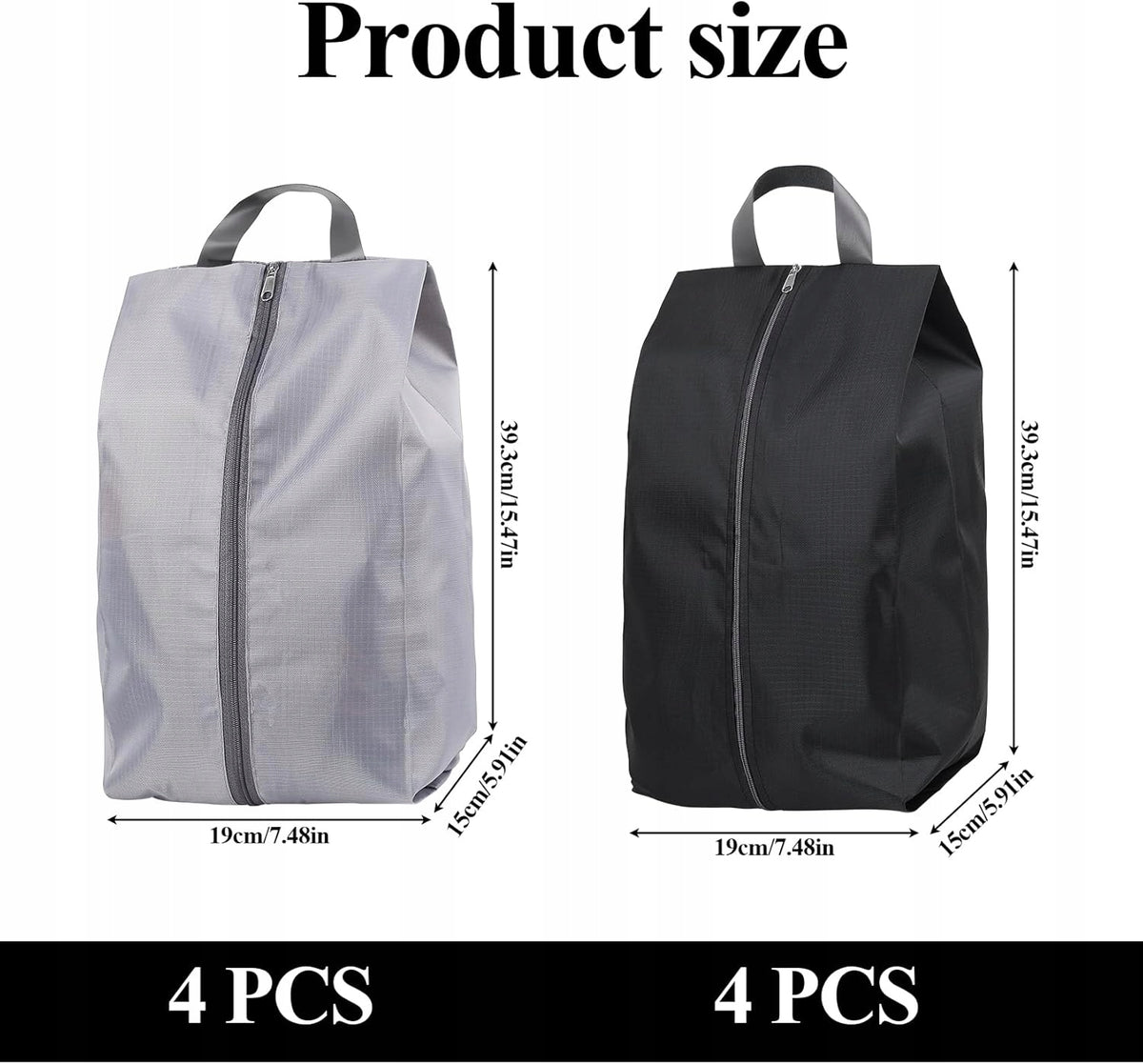 TRAVEL SHOE BAGS SET OF 8 WATERPROOF ORGANIZER Packaging status original