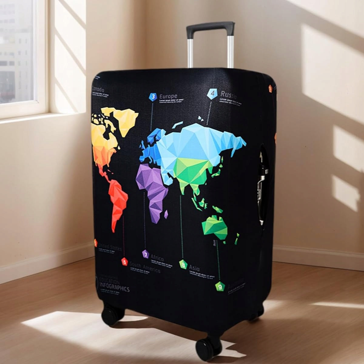 TRAVEL SUITCASE COVER PROTECTIVE CASE LARGE LUGGAGE COVER DURABLE Kind cover