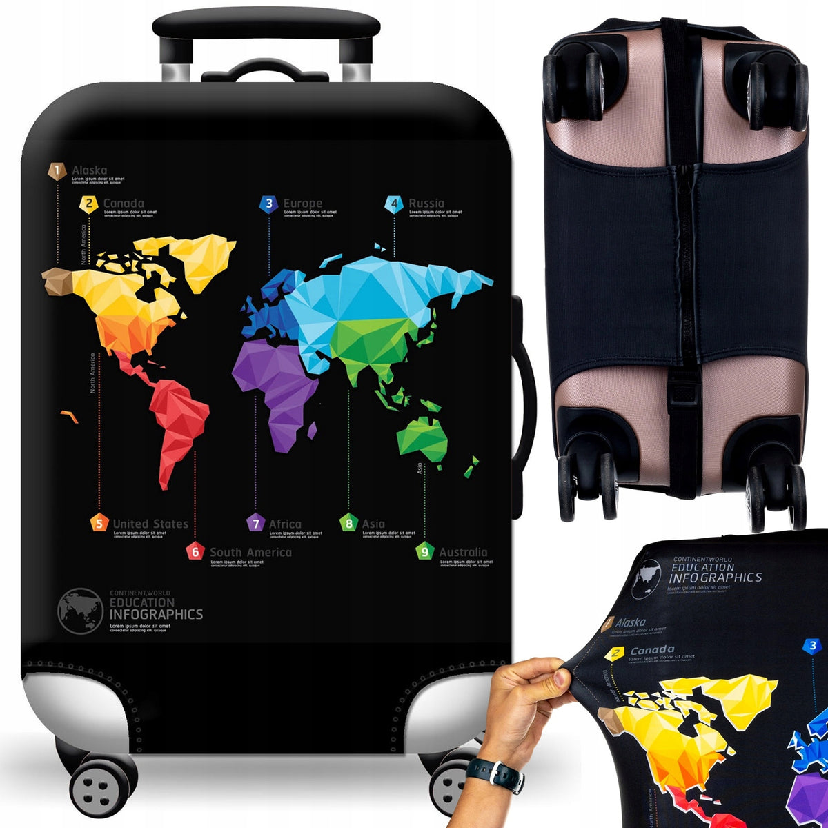TRAVEL SUITCASE COVER PROTECTIVE CASE LARGE LUGGAGE COVER DURABLE