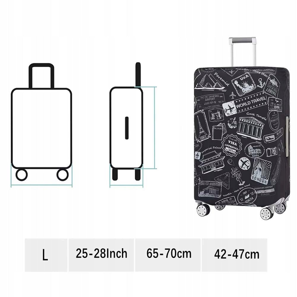 TRAVEL SUITCASE COVER PROTECTIVE LUGGAGE CASE DUSTPROOF ELASTIC Packaging status original